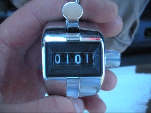 Pitch counters are a great way to keep track of how many fish you've caught. I used them for almost 10 years. 